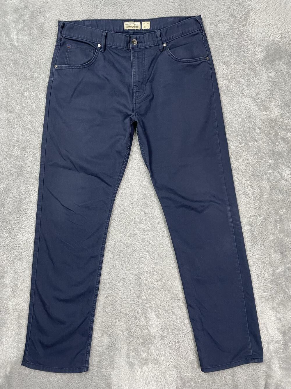 Patagonia Jeans Pants Mens 36x32 Blue Regular Straight Organic Cotton Dark Wash